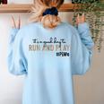 It's a Good Day To Run And Play Leopard PE Teacher Life Women's Sweatshirt Back Print Light Blue It's a Good Day To Run And Play Leopard PE Teacher Life Women's Sweatshirt Back Print Light Blue