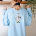 Just A Silly Goose Teaching Math Teacher Back To School Women's Sweatshirt Back Print Light Blue Just A Silly Goose Teaching Math Teacher Back To School Women's Sweatshirt Back Print Light Blue