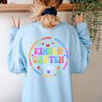 Kindergarten Crew Funy Back To School Teachers Kids Students Women's Sweatshirt Back Print Light Blue Kindergarten Crew Funy Back To School Teachers Kids Students Women's Sweatshirt Back Print Light Blue