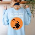 Let's Eat Kids Punctuation Saves Live Witch Grammar Teacher Women's Sweatshirt Back Print Light Blue Let's Eat Kids Punctuation Saves Live Witch Grammar Teacher Women's Sweatshirt Back Print Light Blue