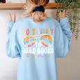 Most Likely To Read Books All Summer Teacher Student Women's Sweatshirt Back Print Light Blue Most Likely To Read Books All Summer Teacher Student Women's Sweatshirt Back Print Light Blue