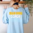 Mahjong Coach Coaching Trainer Teacher Women's Sweatshirt Back Print Light Blue Mahjong Coach Coaching Trainer Teacher Women's Sweatshirt Back Print Light Blue