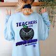 Marvel Teachers Are Super Heroes In Disguise Panther Women's Sweatshirt Back Print Light Blue Marvel Teachers Are Super Heroes In Disguise Panther Women's Sweatshirt Back Print Light Blue