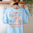 The Math Ain't Mathin Show Your Work Math Teacher Crew Women's Sweatshirt Back Print Light Blue The Math Ain't Mathin Show Your Work Math Teacher Crew Women's Sweatshirt Back Print Light Blue