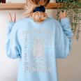 I Did The Math The Answer Is Penguin Math Teacher Women's Sweatshirt Back Print Light Blue I Did The Math The Answer Is Penguin Math Teacher Women's Sweatshirt Back Print Light Blue