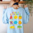 Math Cat Geometry Back To School Mathematics Teacher Women's Sweatshirt Back Print Light Blue Math Cat Geometry Back To School Mathematics Teacher Women's Sweatshirt Back Print Light Blue