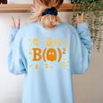 Math Teacher Ghost Shirt Cute Spooky Teacher Halloween Women's Sweatshirt Back Print Light Blue Math Teacher Ghost Shirt Cute Spooky Teacher Halloween Women's Sweatshirt Back Print Light Blue