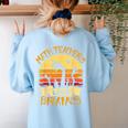 Math Teacher Shirt Math Teachers Love Brains Halloween Math For Men Women Women's Sweatshirt Back Print Light Blue