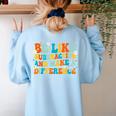 Math Teacher Be Like Subtraction And Make a Difference Women's Sweatshirt Back Print Light Blue Math Teacher Be Like Subtraction And Make a Difference Women's Sweatshirt Back Print Light Blue