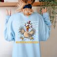 Mathemachicken Chicken Math Teacher Back To School Women's Sweatshirt Back Print Light Blue Mathemachicken Chicken Math Teacher Back To School Women's Sweatshirt Back Print Light Blue