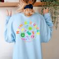 Meowcrobiology Cats Microbiology Science Teacher Women's Sweatshirt Back Print Light Blue Meowcrobiology Cats Microbiology Science Teacher Women's Sweatshirt Back Print Light Blue