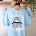 Microbiology Lab Love Culture Biology Teacher Lab Tech Women's Sweatshirt Back Print Light Blue Microbiology Lab Love Culture Biology Teacher Lab Tech Women's Sweatshirt Back Print Light Blue