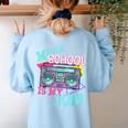 Middle School Is My Jam Cute Teacher Shirt 80's 90's Styl Women's Sweatshirt Back Print Light Blue Middle School Is My Jam Cute Teacher Shirt 80's 90's Styl Women's Sweatshirt Back Print Light Blue