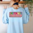 Mistakes Help Us Grow And Learn Teacher Women's Sweatshirt Back Print Light Blue Mistakes Help Us Grow And Learn Teacher Women's Sweatshirt Back Print Light Blue