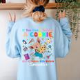 Mouse If You Give A Teacher A Student She Will Love You Women's Sweatshirt Back Print Light Blue Mouse If You Give A Teacher A Student She Will Love You Women's Sweatshirt Back Print Light Blue