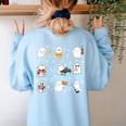 Music Teacher Halloween Music Teacher Education Women's Sweatshirt Back Print Light Blue Music Teacher Halloween Music Teacher Education Women's Sweatshirt Back Print Light Blue