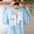 Music Teacher Music Math Language History Reading Science Women's Sweatshirt Back Print Light Blue Music Teacher Music Math Language History Reading Science Women's Sweatshirt Back Print Light Blue