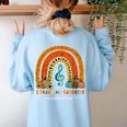 Music Teacher I Teach My Favorite Musicians Autumn Rainbow Men Women Women's Sweatshirt Back Print Light Blue Music Teacher I Teach My Favorite Musicians Autumn Rainbow Men Women Women's Sweatshirt Back Print Light Blue