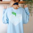 NC Red For Ed North Carolina Proud Teacher Apple T-Shirt Women's Sweatshirt Back Print Light Blue NC Red For Ed North Carolina Proud Teacher Apple T-Shirt Women's Sweatshirt Back Print Light Blue