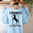 Nerdy Fibonacci Racing Car Horse Math Teacher Men Women Girls Kids Women's Sweatshirt Back Print Light Blue Nerdy Fibonacci Racing Car Horse Math Teacher Men Women Girls Kids Women's Sweatshirt Back Print Light Blue