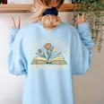 A New Chapter Begins Retired 2026 Teacher Retirement Women's Sweatshirt Back Print Light Blue A New Chapter Begins Retired 2026 Teacher Retirement Women's Sweatshirt Back Print Light Blue