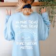 No More Tacos Punctuation Matters Taco English Teacher Women's Sweatshirt Back Print Light Blue No More Tacos Punctuation Matters Taco English Teacher Women's Sweatshirt Back Print Light Blue