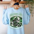 Number One Algebra Teacher 1 Career s Women's Sweatshirt Back Print Light Blue