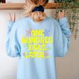 One Hundred Days Later 100th Day Of School Teacher Student Women's Sweatshirt Back Print Light Blue One Hundred Days Later 100th Day Of School Teacher Student Women's Sweatshirt Back Print Light Blue