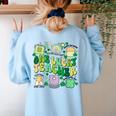 One Lucky Teacher St Patrick's Day Irish Teacher Lucky Era Women's Sweatshirt Back Print Light Blue One Lucky Teacher St Patrick's Day Irish Teacher Lucky Era Women's Sweatshirt Back Print Light Blue