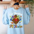 One Thankful PE Teacher Turkey Thanksgiving -Adults & Kids Classic Fit Polyester 100 Short Sleeve Women's Sweatshirt Back Print Light Blue One Thankful PE Teacher Turkey Thanksgiving -Adults & Kids Classic Fit Polyester 100 Short Sleeve Women's Sweatshirt Back Print Light Blue