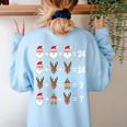Order Of Operations Math Teacher Christmas Women's Sweatshirt Back Print Light Blue