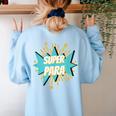 Para Shirt Super Para Paraprofessional Teacher Women's Sweatshirt Back Print Light Blue Para Shirt Super Para Paraprofessional Teacher Women's Sweatshirt Back Print Light Blue