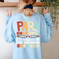 Paraeducator Paraprofessional SPED Teacher Women's Sweatshirt Back Print Light Blue