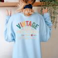 Paraprofessional Vintage Para Teacher 60s 70s 80s Women's Sweatshirt Back Print Light Blue Paraprofessional Vintage Para Teacher 60s 70s 80s Women's Sweatshirt Back Print Light Blue