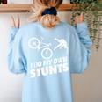 Parents Teacher Association Team Supporter PTA President Women's Sweatshirt Back Print Light Blue
