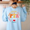 Parents Teacher Association Team Supporter PTA Treasurer For Men Women Girls Kids Women's Sweatshirt Back Print Light Blue Parents Teacher Association Team Supporter PTA Treasurer For Men Women Girls Kids Women's Sweatshirt Back Print Light Blue