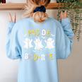 Pas De BOO-Rée Ghost Ballet Dancer Halloween Dance Teacher Women's Sweatshirt Back Print Light Blue Pas De BOO-Rée Ghost Ballet Dancer Halloween Dance Teacher Women's Sweatshirt Back Print Light Blue
