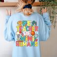 PE Teacher Back To School Physical Education Gym Teachers Women's Sweatshirt Back Print Light Blue PE Teacher Back To School Physical Education Gym Teachers Women's Sweatshirt Back Print Light Blue