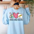 Peace Love Visuals Special Education Teacher Dream Team Women's Sweatshirt Back Print Light Blue Peace Love Visuals Special Education Teacher Dream Team Women's Sweatshirt Back Print Light Blue