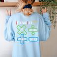 PEMDAS Please Excuse My Dear Aunt Sally Math Teacher Women's Sweatshirt Back Print Light Blue PEMDAS Please Excuse My Dear Aunt Sally Math Teacher Women's Sweatshirt Back Print Light Blue