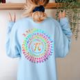 Pi Day Math Teacher Tie Dye Spiral Pi 314 Pi Day Women's Sweatshirt Back Print Light Blue Pi Day Math Teacher Tie Dye Spiral Pi 314 Pi Day Women's Sweatshirt Back Print Light Blue