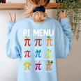 Pi Menu 314 Pi Symbol Math Teacher Happy Pi Day Women's Sweatshirt Back Print Light Blue Pi Menu 314 Pi Symbol Math Teacher Happy Pi Day Women's Sweatshirt Back Print Light Blue