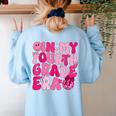 Pink Fourth Grade Era 4th Back To School Grade Teacher Women's Sweatshirt Back Print Light Blue Pink Fourth Grade Era 4th Back To School Grade Teacher Women's Sweatshirt Back Print Light Blue