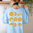 Pizza Slice Fraction Math Teacher Back To School Educational Women's Sweatshirt Back Print Light Blue Pizza Slice Fraction Math Teacher Back To School Educational Women's Sweatshirt Back Print Light Blue