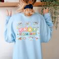Play Is Learning Teacher Student First Day Back To School Women's Sweatshirt Back Print Light Blue Play Is Learning Teacher Student First Day Back To School Women's Sweatshirt Back Print Light Blue