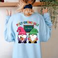 Poly-Gnome-Ials Algebra Teacher Calcul Teacher Women's Sweatshirt Back Print Light Blue