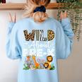 Pre-k Teacher Kids Back To School Wild About Pre-k Women's Sweatshirt Back Print Light Blue Pre-k Teacher Kids Back To School Wild About Pre-k Women's Sweatshirt Back Print Light Blue