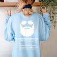 Professor Ancient Teaching Education Bearded History Teacher Women's Sweatshirt Back Print Light Blue Professor Ancient Teaching Education Bearded History Teacher Women's Sweatshirt Back Print Light Blue