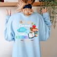 If You Can Read This Thank A Teacher Women's Sweatshirt Back Print Light Blue If You Can Read This Thank A Teacher Women's Sweatshirt Back Print Light Blue