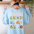 Reading Teacher How To Become a Better Reader Book Lover Fun Women's Sweatshirt Back Print Light Blue Reading Teacher How To Become a Better Reader Book Lover Fun Women's Sweatshirt Back Print Light Blue